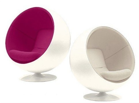 Eero Aarnio Modern Leisure Chair Fiberglass Ball Shape 102*90*120cm For Kids