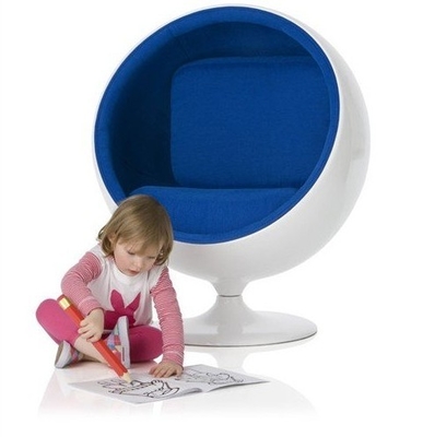 Eero Aarnio Modern Leisure Chair Fiberglass Ball Shape 102*90*120cm For Kids